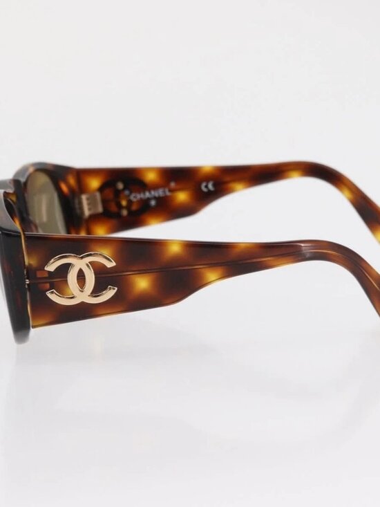 CHANEL Sunglasses plastic Brown CC Auth ka2158 main image 4